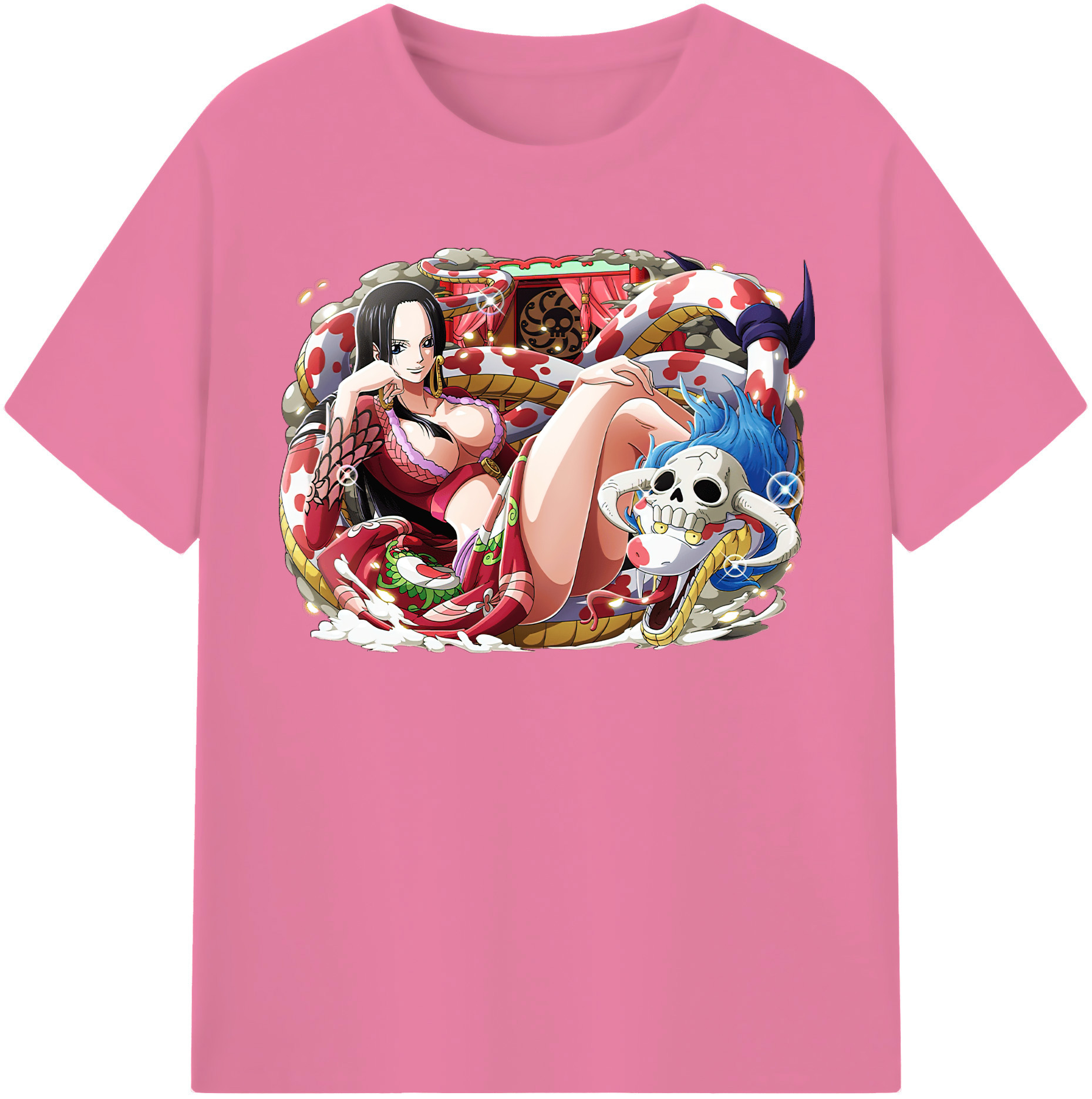 ワンピース ボア・ハンコック ONE PIECE Boa·Hancock 綿100％半袖Tシャツ（フロントプリント）